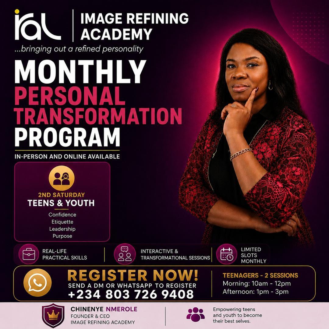 Teenagers Training flyer
